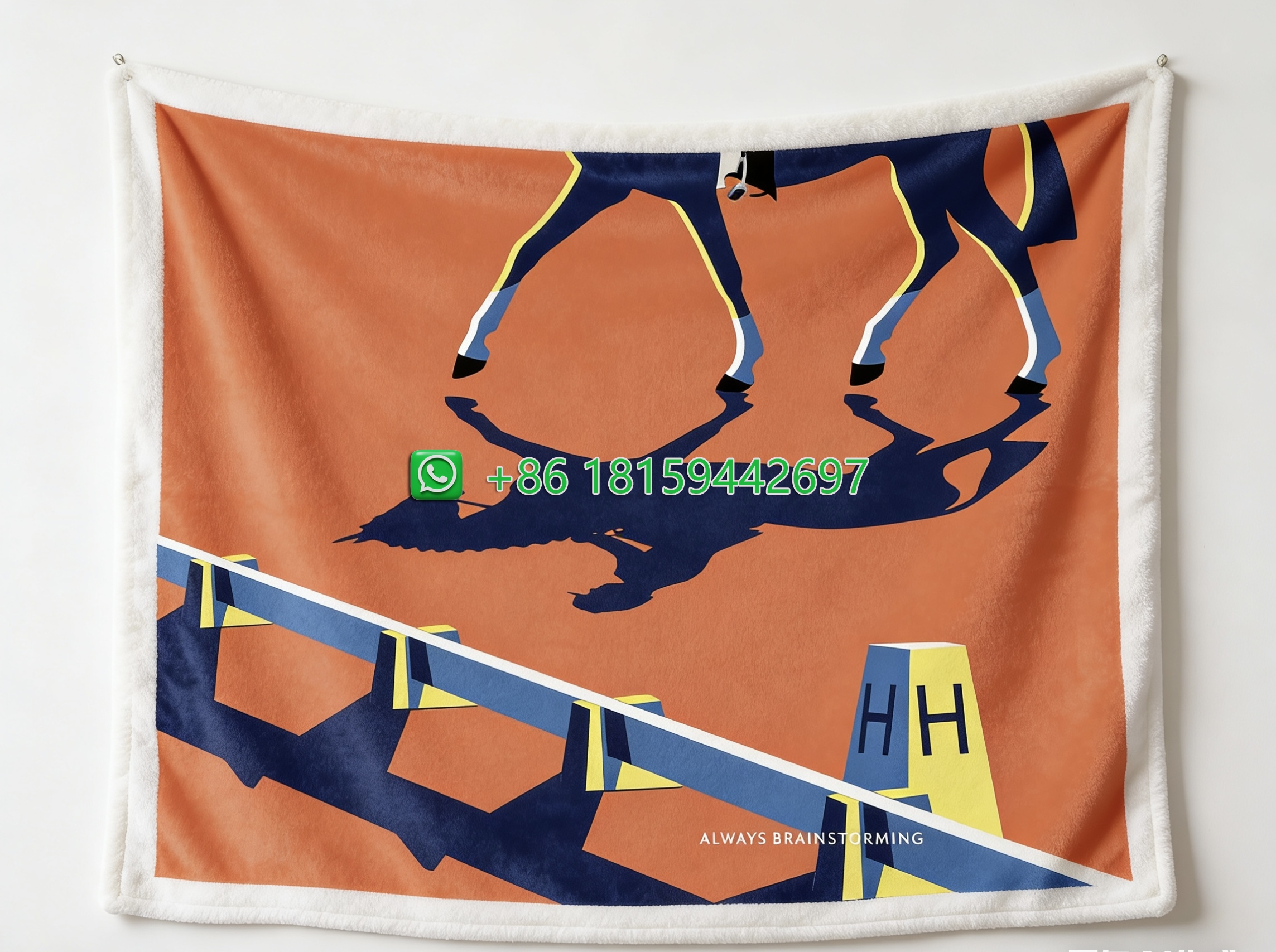 Hermes Throw Blankets
